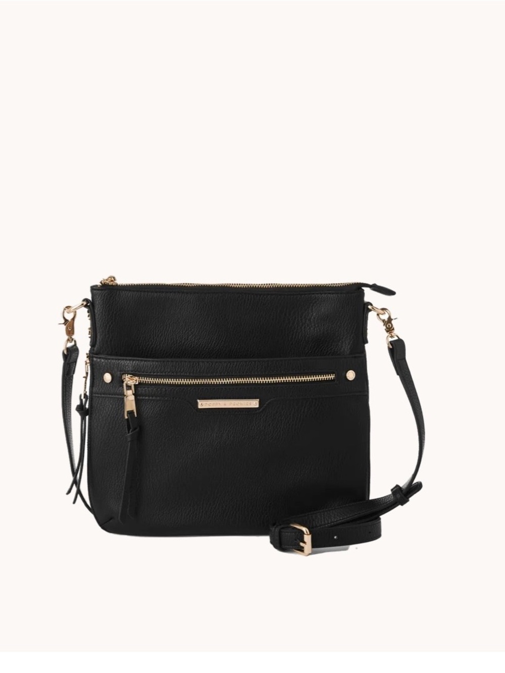 Poppy and Peonies Everyday Crossbody in Black - Picture 8 of 11